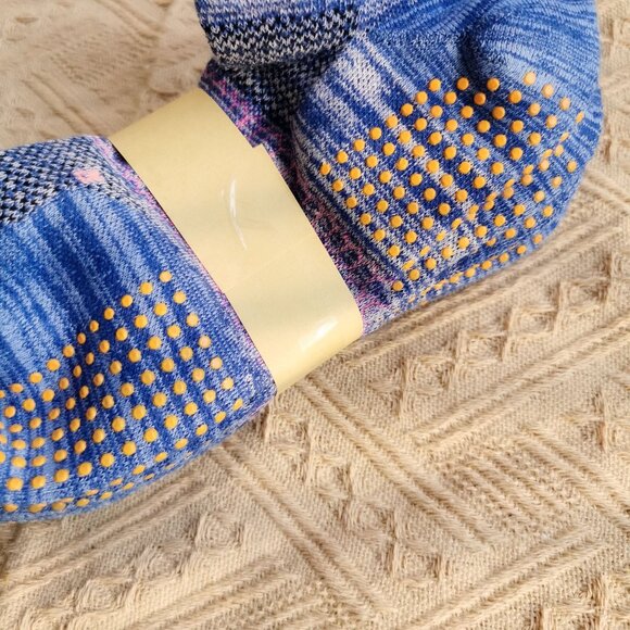 Bombas 3-Pair Womens' Blue Hex Tec Breathable Ankle Socks Lightweight Size L - Picture 3 of 3